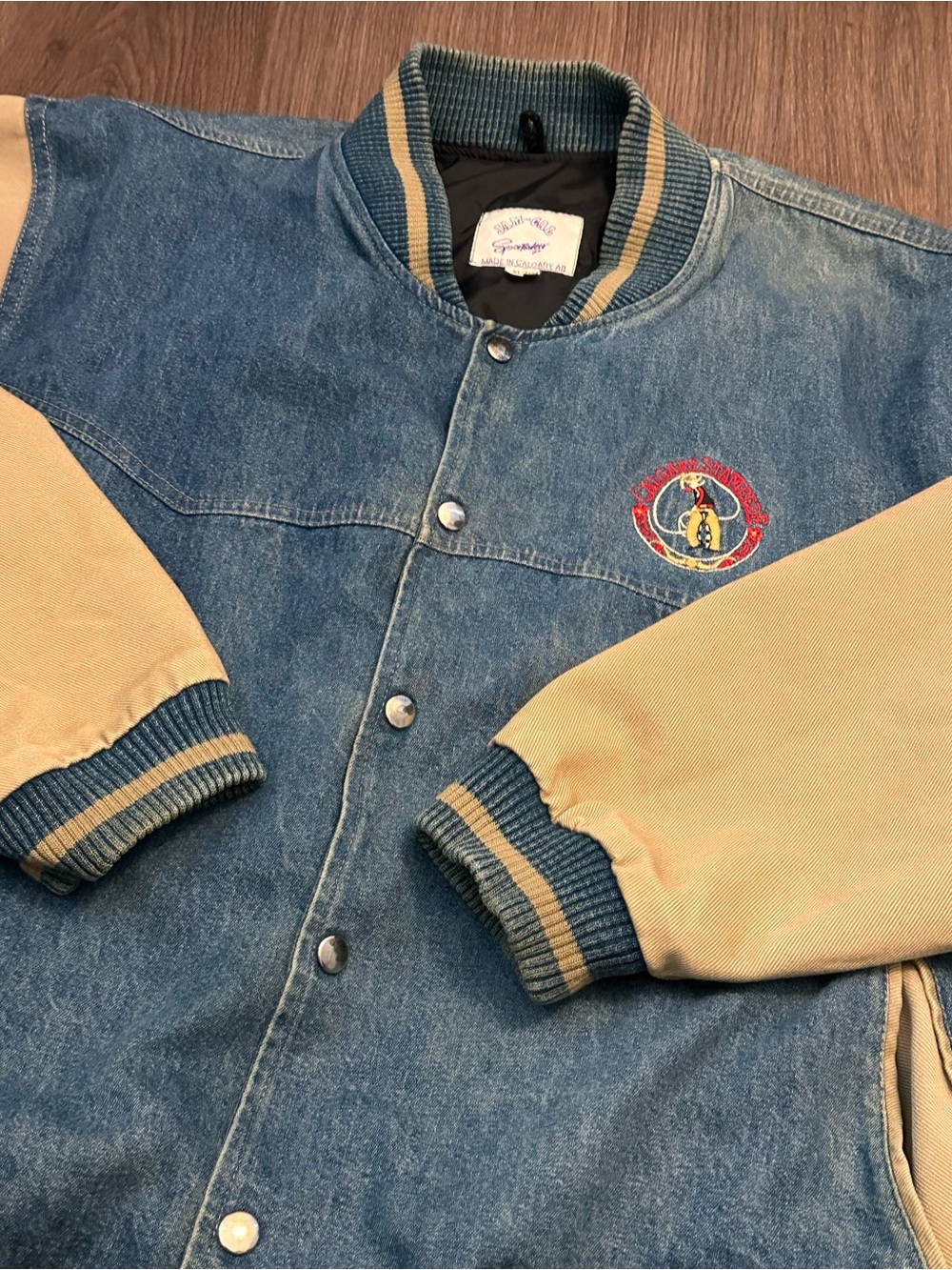 Calgary Stampede Denim Varsity Jacket - Picture 3 of 10